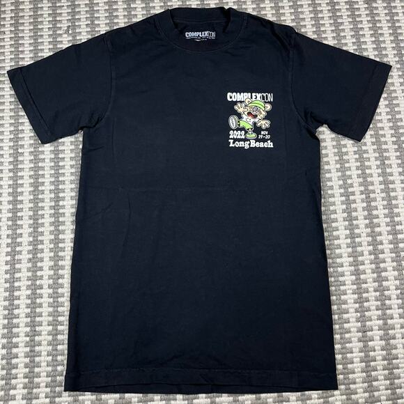 ComplexCon x Verdy Long Beach Black Tee T Shirt Men’s Sz XS NEW - Picture 3 of 5